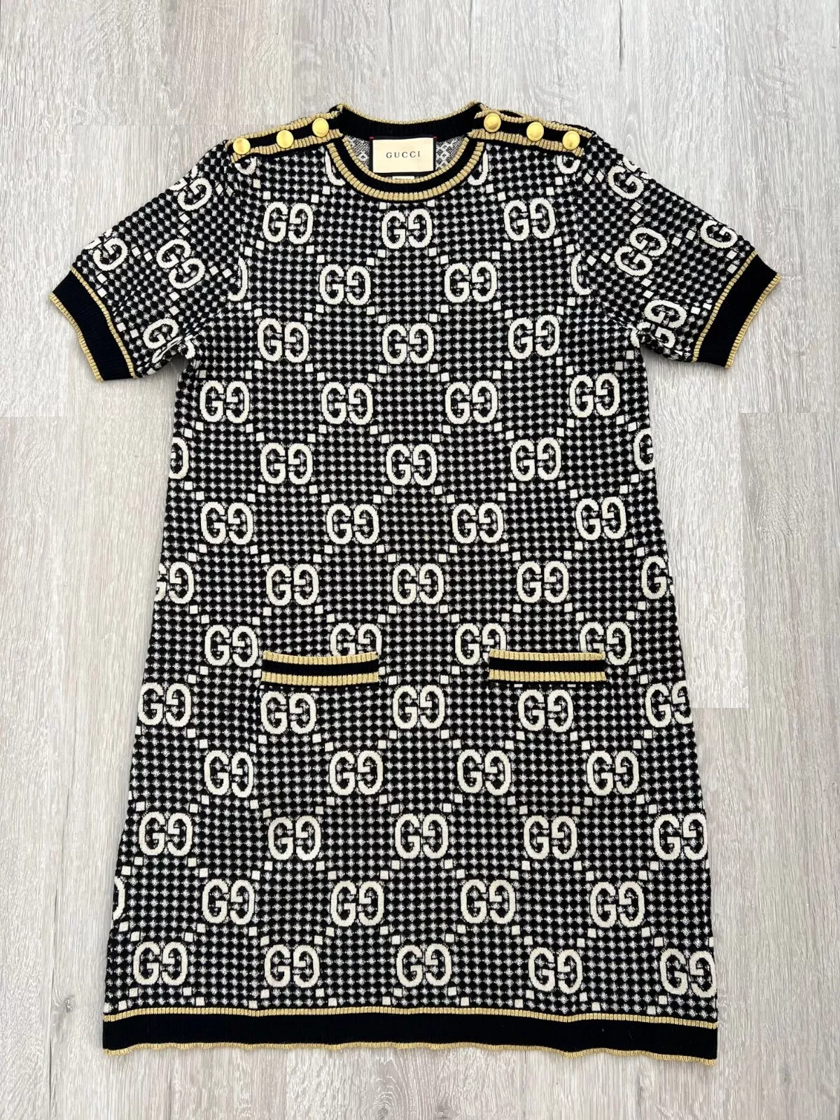 ROBE GUCCI GG LAINE BOUCLE JACQUARD TAILLE L