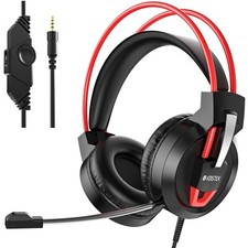 Voistek Kopfhörer Gaming 3.5mm Headset mit M...