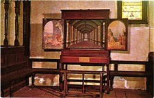 Vintage Postcard- FATHER SMITH ORGAN, ST. LUKE'S CHURCH, SMITHFIELD, VA.