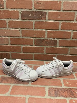 purple adidas shell toes