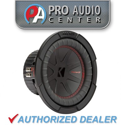 48CWR84 KICKER 8'' CompR Subwoofer Sub 300W RMS 4 Ohm DVC