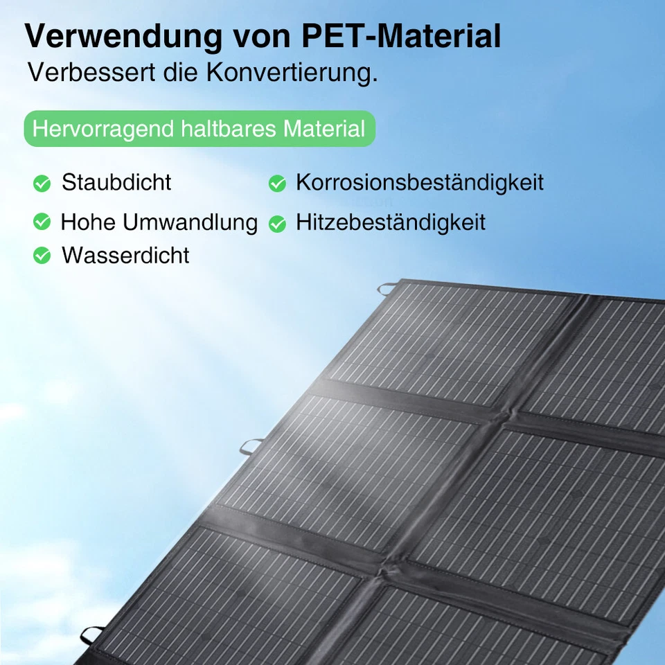 200W 300W 400W Faltbar Solarmodul Solarpanel Ladeset für Powerstation Wohnmobil - Bild 4 von 4