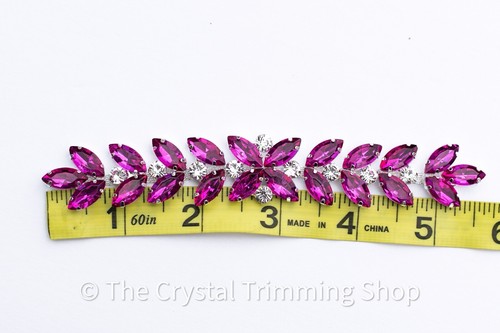 Colorful Rhinestone sew on applique motif- fancy cupchain, small embellishment - Picture 4 of 10