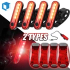 LED USB Rechargeable Bike Tail Light Bicycle Safety Cycling Warning Rear Lamp