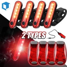 LED USB Rechargeable Bike Tail Light Bicycle Safety Cycling Warning Rear Lamp