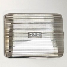 Sterling Silver Cigarette Case, Monogrammed