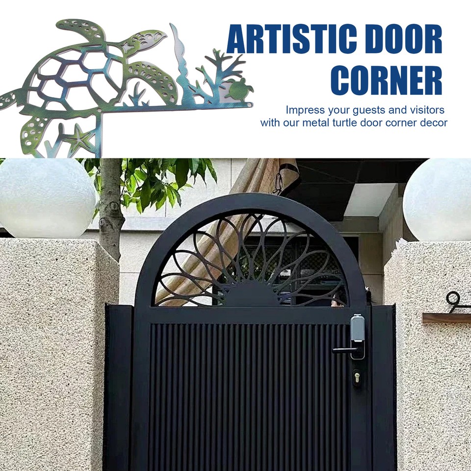 Sea Turtle Door Frame Decoration, Sea Turtle Sided Outline, Ocean