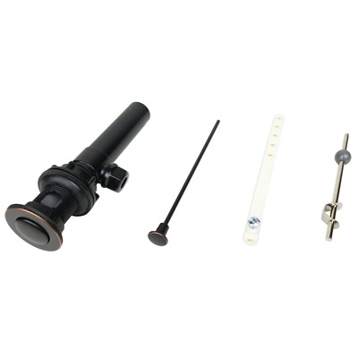 Bathroom Faucet Vanity Sink Plastic Pop-Up Drain with Overflow Oil Rubbed Bronze