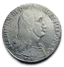 Palermo Sicily beautiful 12 tari tarì 1799 Ferdinand III Bourbon BB/qSPL Gig.20bis