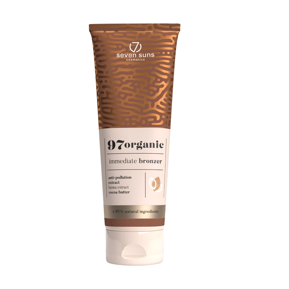 Seven Suns 97organic bronceador inmediato 250 ml solarium cosmético con autobronceador