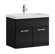 Mobile da bagno Montreal 01 60cm Nero Lucido - armadio mobiletto lavabo