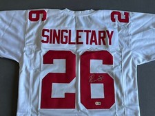 Devin Singletary Signed San Francisco 49ers Jersey Beckett Authenticated
