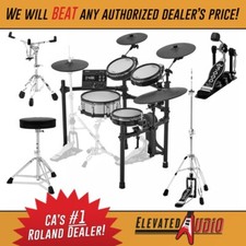 Roland TD-27KV2 V-Drum Kit w/ Throne, Snare Stand, plus DW Hi Hat  BD Pedal