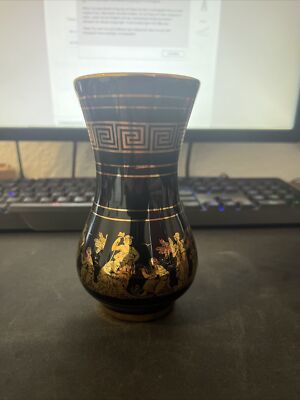 Vase - Hand made in Greece in 24k Gold