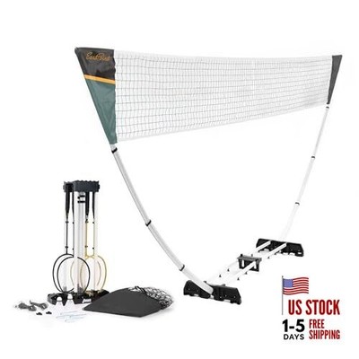  Easy Setup Badminton Set Black/Grey (Pro Set)