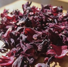 100 Premium Hibiscus Tea Flower Dried Cut Loose - Hibiscus sabdariffa 8 oz
