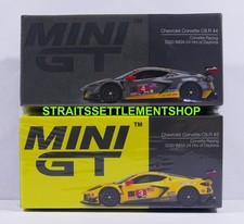 MINI GT #253 + CHEVROLET CORVETTE C8.R  YELLOW + #254 GREY SEALED