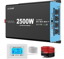 New 48V 2500 Watts Pure Sine Wave Inverter, 48V DC to 110V AC Power Inverter wit