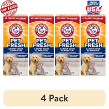 4 PC Arm  Hammer Carpet Odor Eliminator Pet Fresh 42.6oz Long-Lasting Freshness