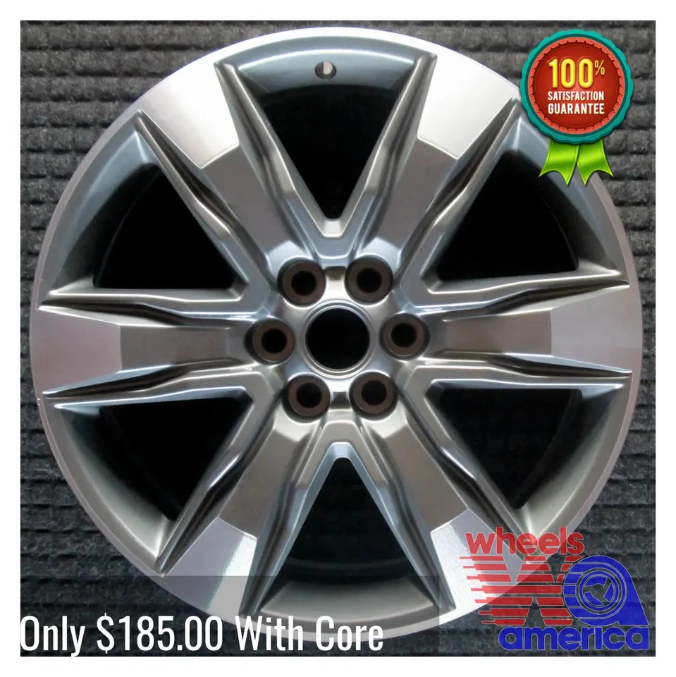 Оригинальный заводской обод колеса GMC Acadia 20 2017-2019 22996319 обработанный оригинальный 5799 - Изображение 2 из 4