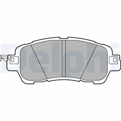 Delphi Bremsbeläge vorne für Mazda 2