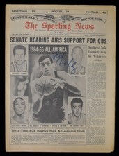 Bill Bradley Signed 1965 The Sporting News Princeton JSA 207958