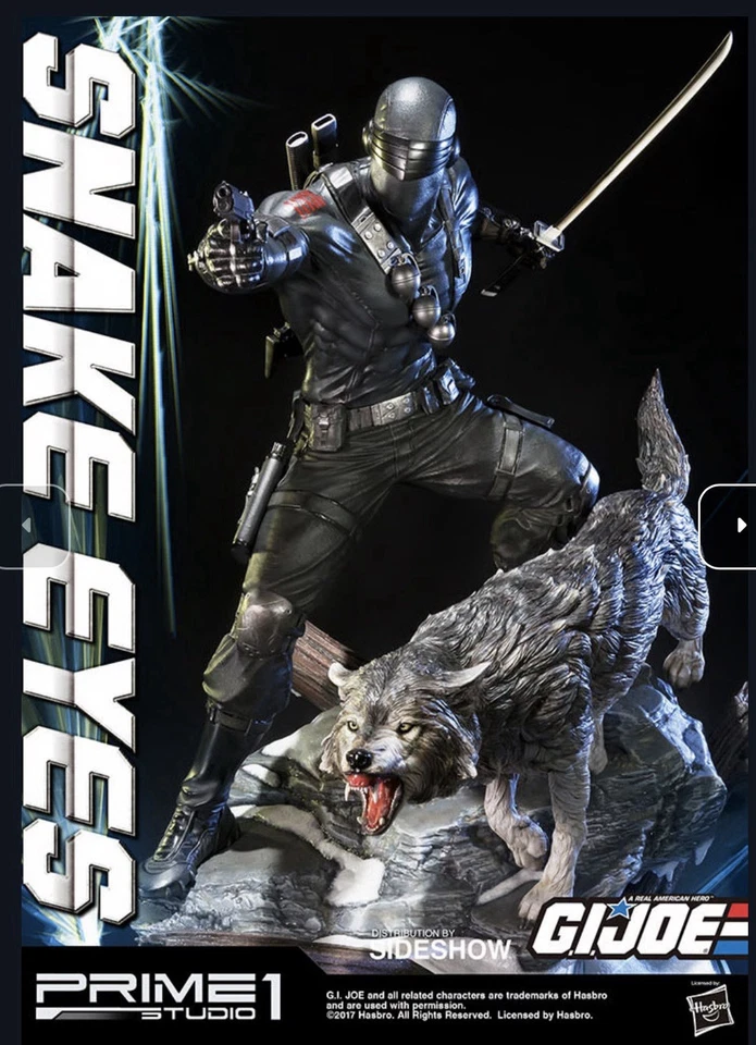 Snake Eyes G.I. JOE Prime 1 Studio Sideshow LE 350 Exclusive Alternate Portrait - Image 4 of 4