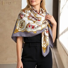 RARE VINTAGE HERMES Silk Scarf "Les Chevaux des Moghols" Carre 90