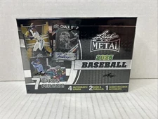 2025 LEAF METAL BASEBALL SEALED HOBBY BOX 5 Autos+  2 Base  D2