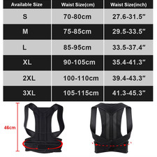 Back Brace Posture Corrector for Women and Men, Shoulder Straightener, Adjustabl