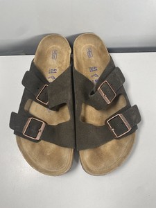 Birkenstock Unisex Arizona Soft Footbed Suede Sandals Mocha Size W10/M8 US 41EU