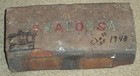 OSKALOOSA, IOWA BRICK, PAINTING OF BANDSTAND, CLASS OF 1948 — photo 1