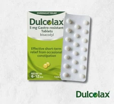 Dulcolax Bisacodyl 5mg 200 Tablets Constipation Relief Fast Acting Laxative
