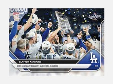 Clayton Kershaw 2025 TOPPS NOW 927 Ends Career World Series Champion 🔥