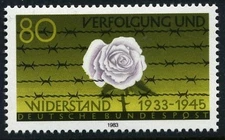Germany 1386, MNH. Michel 1163. Persecution and Resistance,1933-1945.1983.Rose.