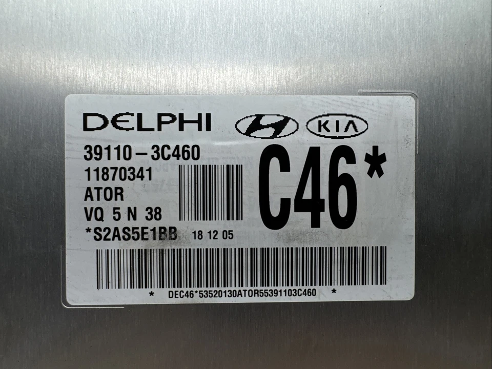 Kia Sedona 2006-2009, Hyundai Entourage OEM MÓDULO DE CONTROL DEL MOTOR *ECM* Foto 2 de 3