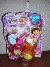2010 Nickelodeon DORA The EXPLORER No-Spill BUBBLE Whistle LITTLE Kids LANYARD