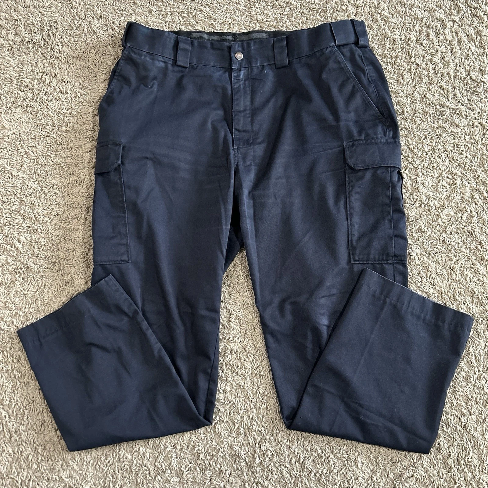 5.11 Tactical Series Pants Men's 40x32 Apex Navy Blue Cargo Stretch Camp Hiking
