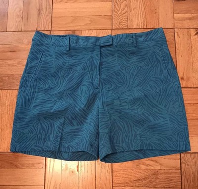 Lady Hagen NWT Women's Paradise Found Zebra Golf 7'' Shorts Size 16 Blue Enamel 