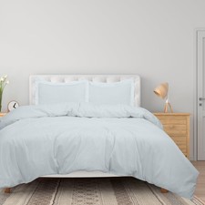 ROYALE LINENS White Duvet Cover King Size - 3 Piece Bedding Comforter Covers ...