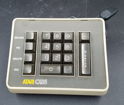 Atari CX85 Numeric Keypad - Atari 400/800/XL/XE/2600/7800 ~ Untested