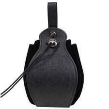 Leather Belt Pouch Medieval Vintage Renaissance Viking LARP Cosplay Costumes Dra