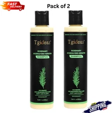 Tgideas Organic Rosemary Hair Growth Shampoo for Women and Men-Natural Pack of 2