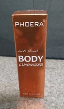 Phoera Just Glow! Body Luminizer, 1 fl oz, 103 Glistening Bronze, Exp 02/2027