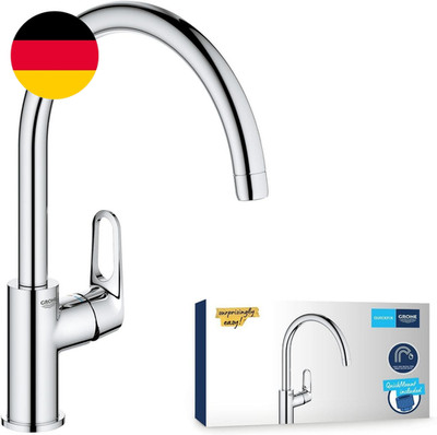 GROHE Start Flow, Küchenarmatur Mit Hohem Auslauf (Wasserhahn Für Die Küche, Spü
