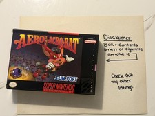Aero the Acro-Bat Nintendo SNES  {read Description}
