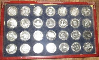 2008 Official China Beijing Olympic 30 SILVER Coins WITH COA Possibly 30 OZ SILV