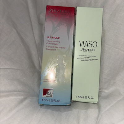 Shiseido Lot Ultimune concentrate Waso matte moisturizer 