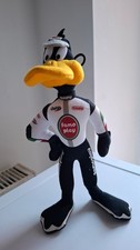 Looney Tunes DAFFY DUCK Soft Plush Teddy Toy Vintage Warner Bros Racing Suit