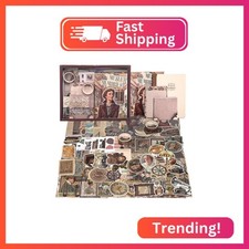 Aromoty Scrapbooking Supplies Kit, Museum Aesthetic Vintage Scrapbook Kit for Bu